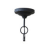 Industriální černé antik kovové závěsné světlo Factory - Ø 32*55-72 cm / E27