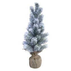 Zasněžený vánoční stromek jedle v jutě Fleur Fir Snow - 45cm