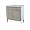 Bílá antik dřevěná komoda s dvířky Old French Satin - 83*41*92cm