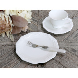 Porcelánový dezertní talířek s krajkou Provence lace - Ø 19cm
