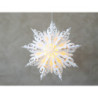 Krémová papírová hvězda Vintage Paper Star v dárkové krabičce - 54*23*54cm