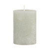 Zelená široká svíčka Macon Rustic verte - Ø 7*10cm/ 40h