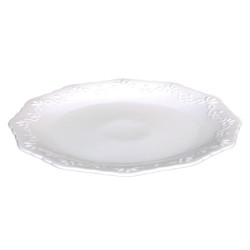 Porcelánový jídelní talíř s krajkou Provence lace - Ø 27cm