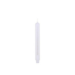 Bílá antik adventní svíčka s čísly 1-24 Advent Candle - Ø 3*29cm / 20h