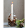Bílá antik adventní svíčka s čísly 1-24 Advent Candle - Ø 3*29cm / 20h