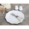 Porcelánový jídelní talíř s krajkou Provence lace - Ø 27cm