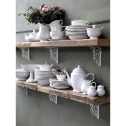 Porcelánový jídelní talíř s krajkou Provence lace - Ø 27cm