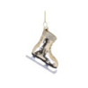 Champagne antik závěsná skleněná dekorace brusle - 8*3*8 cm