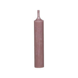 Taupe úzká krátká svíčka Short dinner candle - Ø 2 *11cm / 4.5h