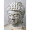 Bílo - zlatá antik dekorace socha Buddha Vittel - 23*17*28cm