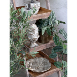 Bílo - zlaté antik cementové krmítko pro ptáčky Vittel - 31*31*10cm