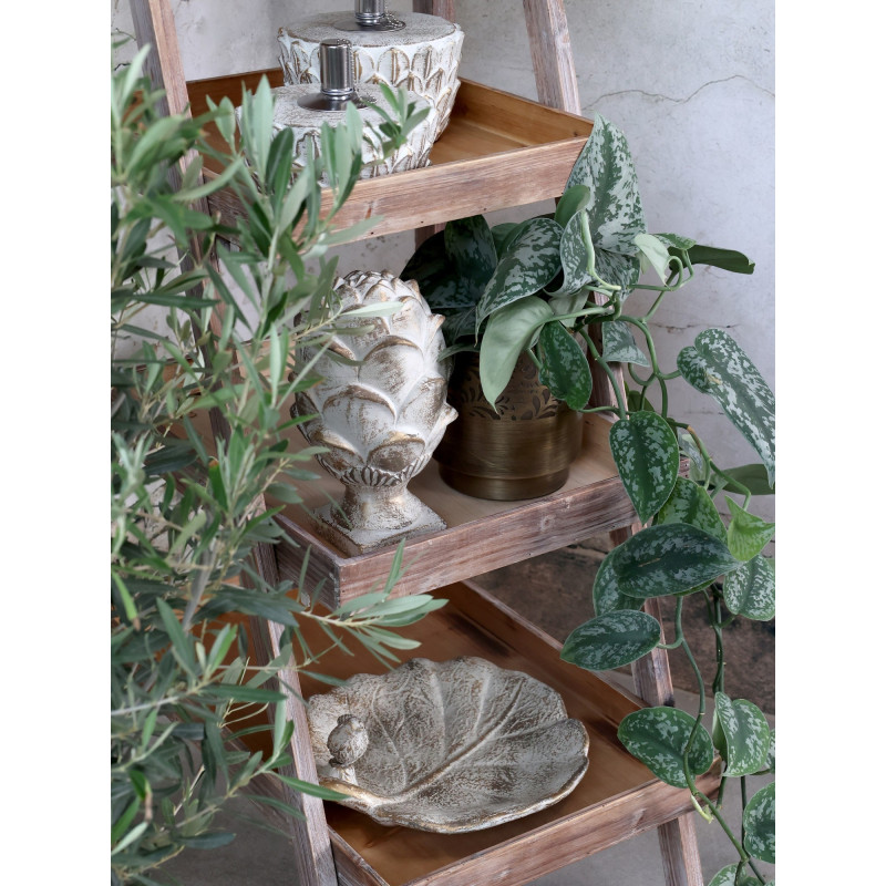 Bílo - zlaté antik cementové krmítko pro ptáčky Vittel - 31*31*10cm
