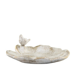 Bílo - zlaté antik cementové krmítko pro ptáčky Vittel - 31*31*10cm