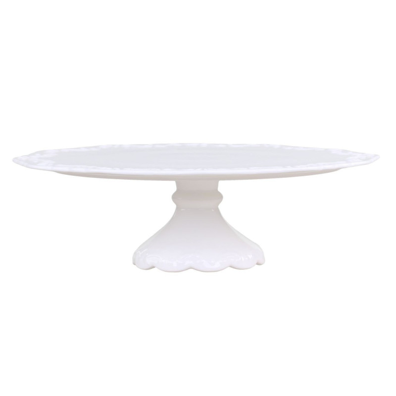 Porcelánový podnos na dort s krajkou Provence lace - Ø 28*9cm