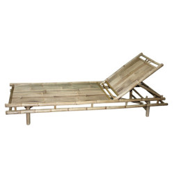 Přírodní bambusové lehátko Chair Bamboo Lyon - 210*80*28cm