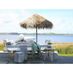 Bambusový slunečník se střechou z listů Parasol Bamboo Lyon - ∅ 160*240 cm