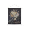 Nástěnná vintage mapa s květy Floral print II - 124*145 cm