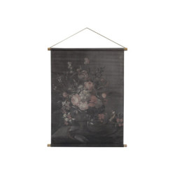 Nástěnná vintage mapa s květy Floral print III - 76*97cm