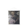 Nástěnná vintage mapa s květy Floral print V - 124*145cm
