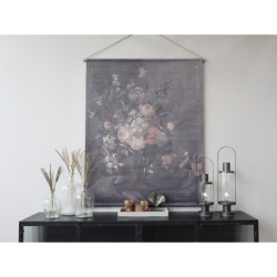 Nástěnná vintage mapa s květy Floral print IV - 124*145cm