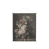 Nástěnná vintage mapa s květy Floral print VI - 124*145cm
