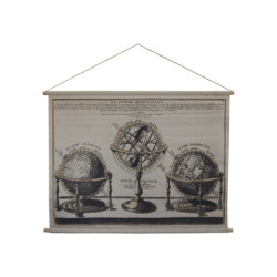 Nástěnná mapa s glóbusy Globe - 120*90 cm