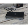 Kancelářský skleněný box s černým víkem Office - 20*10*5cm