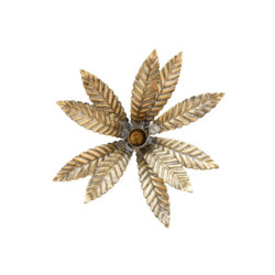Bronzový antik svícen ve tvaru květu na láhev Floral I - Ø 15*17cm