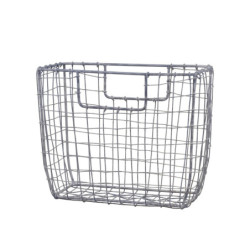 Zinkový antik drátěný košík Fil de fer Basket M - 26*10*20cm