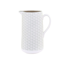 Zelený porcelánový džbán s ornamenty Arés Verte - 15*9*20cm / 1100ml