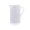 Šedý porcelánový džbán s ornamenty Arés Grey - 15*9*20cm / 1100ml
