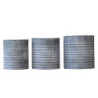 3ks plechový zinkový antik obal na květináč Planters - Ø 21*22/Ø 17*20 / Ø 13*18cm