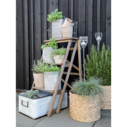 3ks přírodní pletený květináč z vodního hyacintu Hyacinth - Ø 42*38cm