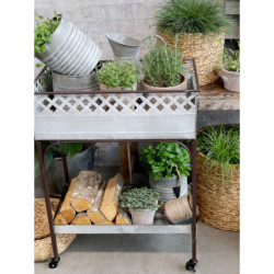 3ks přírodní pletený květináč z vodního hyacintu Hyacinth - Ø 42*38cm