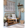 Béžový bavlněný koberec s ornamenty Rug stripes - 70*150 cm