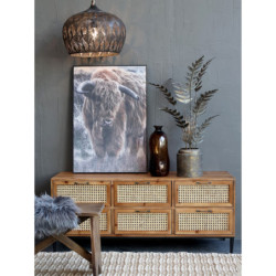 Přírodní antik koberec s ornamenty Rug natural - 70*150 cm