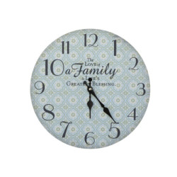 Opálové nástěnné hodiny The Love of a Family – 34*3cm/ 1*AA