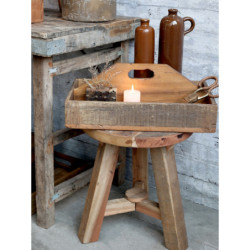 Dekorační dřevěný box s držadlem Grimaud - 43*25*18cm