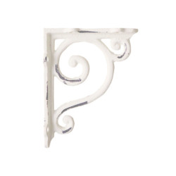 Béžová antik litinová konzole s ornamentem - 12*3*10 cm