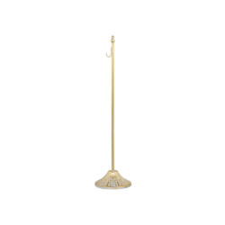 Bronzový antik kovový stojan s háčkem na dekorace - 12*50 cm