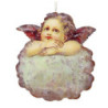 Vánoční kovová závěsná dekorace anděl Angel Vintage - 14*16 cm