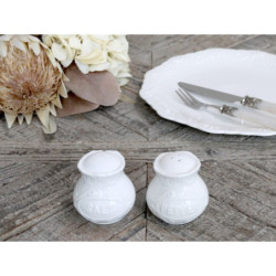 Porcelánová slánka a pepřenka Provence lace - 6cm