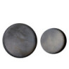 2ks granitový antik dekorační kovový podnos Coal - Ø 21*2cm