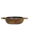 Dřevěná servírovací miska z mangového dřeva Tours Handles - Ø 20*5 cm/ 900ml