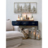 Bronzový antik kovový nástěnný obraz se stromy Wall Décor - 110*7*50 cm