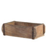 Dřevěná přírodní retro bedýnka Grimaud Brick old - 30*15*10 cm