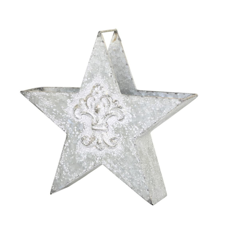 Zinková antik kovová dekorace ve tvaru hvězdy - 32*8*30cm