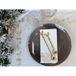 Bronzová antik kovová lžička s jelenem Deer - 14cm