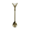 Bronzová antik kovová lžička s jelenem Deer - 14cm