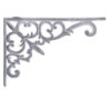 Šedá antik litinová policová konzole Ornament - 18*3,5*12 cm
